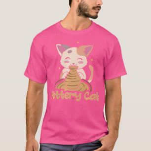 Camiseta Gato de Cerâmica Gato Engraçado Amante de Gatos Ar