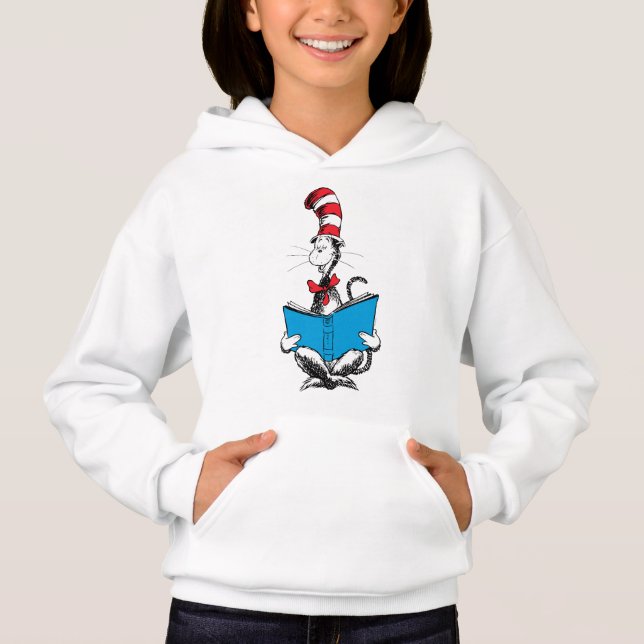 Camiseta Gato de Chapéu Lendo (Frente)