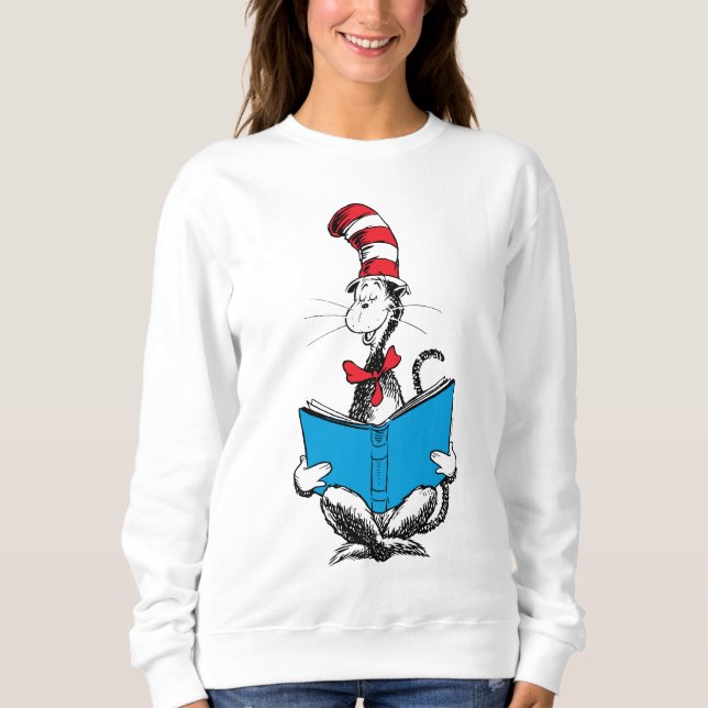 Camiseta Gato de Chapéu Lendo (Frente)
