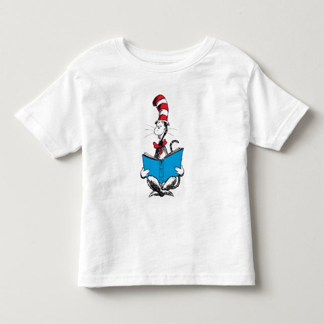 Camiseta Gato de Chapéu Lendo (Frente)