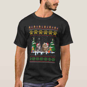 Camiseta Gato De Chapéu Noel Feio De Natal De Natal Para G