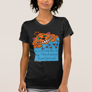 Camiseta Gato de Cheshire eu sou louco - Alice no país das