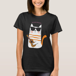 Camiseta Gato de Chibi Bonito com Presente Engraçado de Vio