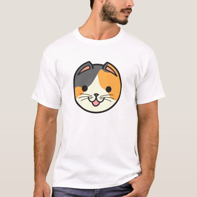 Camiseta Gato de chita dos gatos da cesta (Frente)