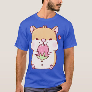 Camiseta Gato De Chubby Corajoso Com Morango