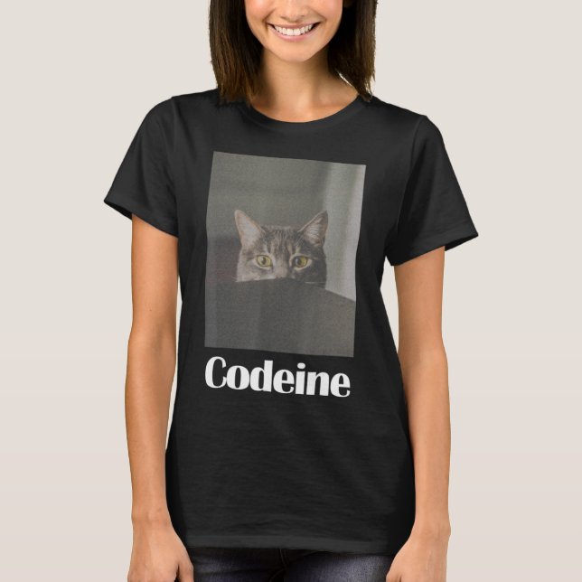 Camiseta Gato de Códino Divertido (Frente)