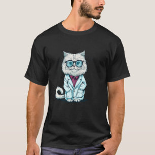 Camiseta Gato de conhecimento legal com Fantasia de Ciência