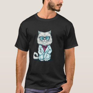 Camiseta Gato de conhecimento legal com Fantasia de Ciência