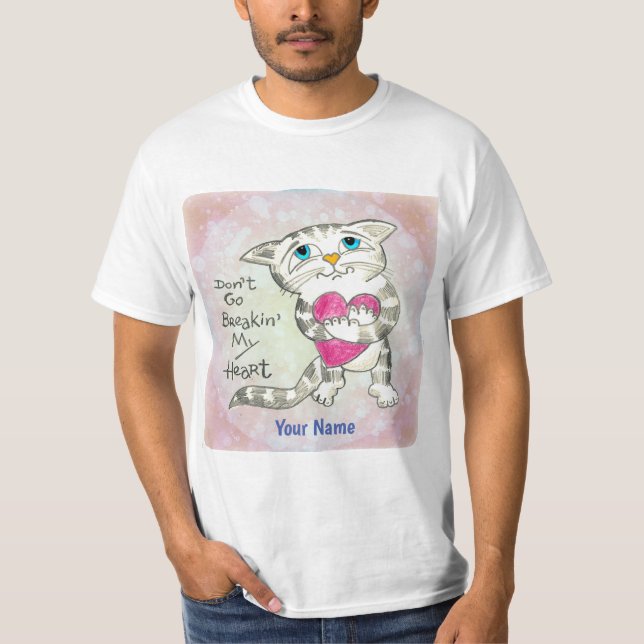 Camiseta Gato de Coração (Frente)