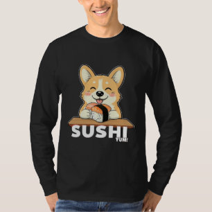 Camiseta Gato de Corgi Gelado - Design de Comida Kawaii