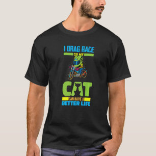 Camiseta Gato de Corrida de Arrancada Automobilismo - Pilot