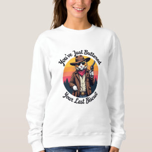 Camiseta Gato de Cowboy engraçado Você acabou de ferrar