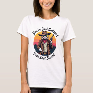 Camiseta Gato de Cowboy engraçado | Você acabou de ferrar