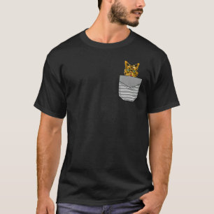 Camiseta Gato de Criança no Bolso