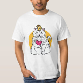 Camiseta Gato de Criptomoeda