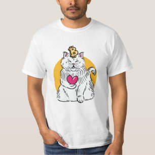 Camiseta Gato de Criptomoeda