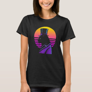 Camiseta Gato de Cyberpunk Streampunk de Sinthwave Ulun