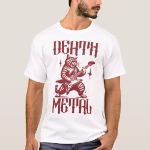 Camiseta Gato de Death Metal