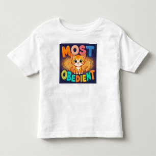 Camiseta Gato de Desenho Animado Fofo com Cores Vibrantes