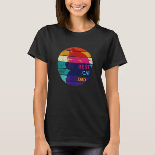 Camiseta Gato de Dia de os pais do Pai de Gato de Retragem