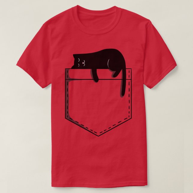 Camiseta Gato de dormir (Frente do Design)