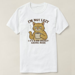 Camiseta Gato de Economia de Energia