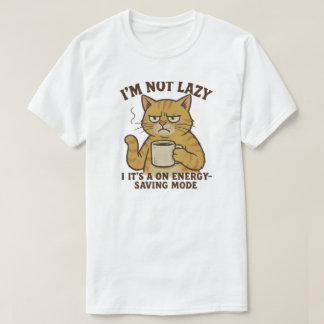 Camiseta Gato de Economia de Energia