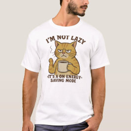 Camiseta Gato de Economia de Energia