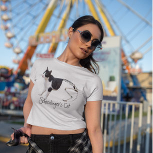 Camiseta Gato de Engraçado Schrodinger