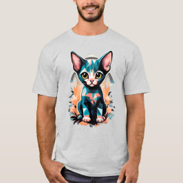 Camiseta Gato de esfinge artístico