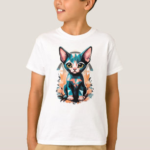 Camiseta Gato de esfinge artístico