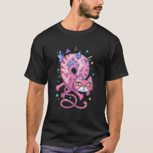 Camiseta Gato de Estilo de Cartoon da revista em quadrinhos