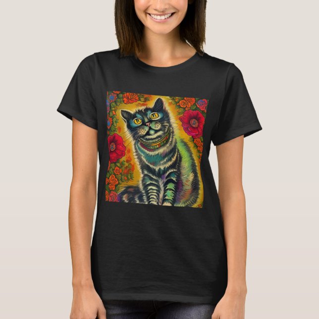 Camiseta Gato de Estilo Vintage Louis Wain (Frente)
