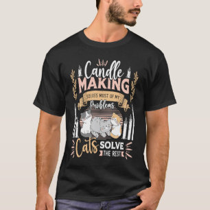 Camiseta Gato de Fabricação de Velas Fabricante de Velas