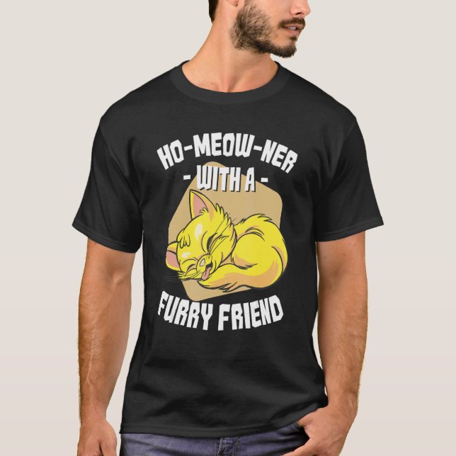 Camiseta Gato de Festa de Inauguração (Frente)