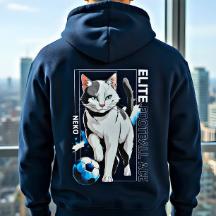 Camiseta Gato de Futebol Design Cute para Amantes de Gatos 