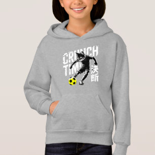 Camiseta Gato de Futebol Gráfico - Para Fãs de Anime e Joga