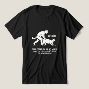 Camiseta Gato de Futebol Hilário para Fãs e Treinadores de 