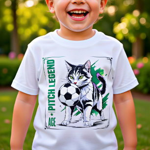 Camiseta Gato de Futebol Lenda Presente Divertido para Aman