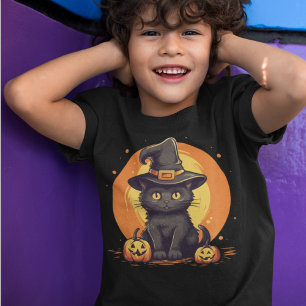 Camiseta Gato de Gatinho de Halloween
