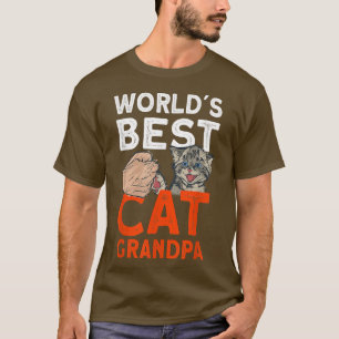Camiseta Gato de Gatinho Gatinho do Vovô do Mens Words