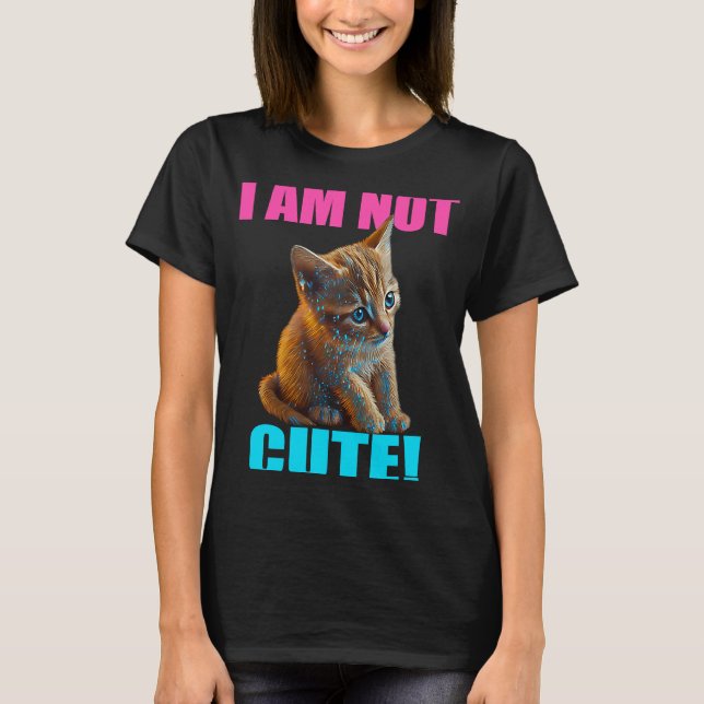 Camiseta Gato de Gatinho, não sou gata de Gatinha (Frente)