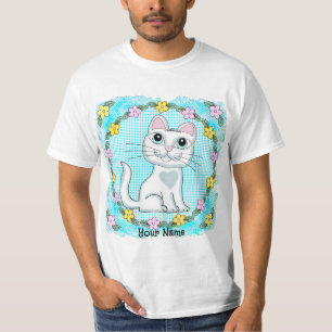 Camiseta Gato de Gatinhos Olhos Grandes