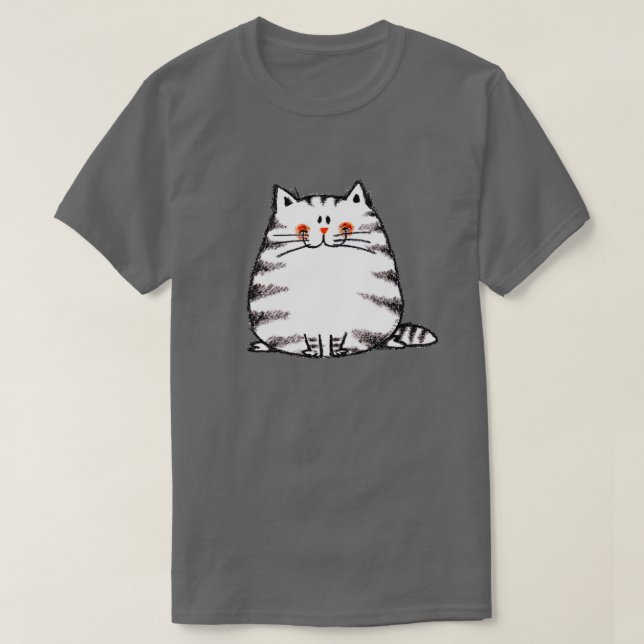 Camiseta Gato de Gato de Gato Bonito - gatinho Kawaii para  (Frente do Design)
