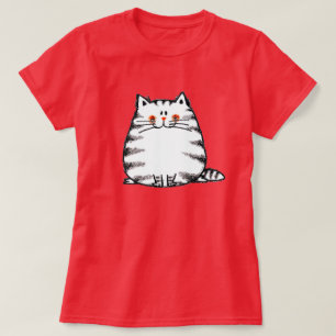 Camiseta Gato de Gato de Gato Bonito - gatinho Kawaii para