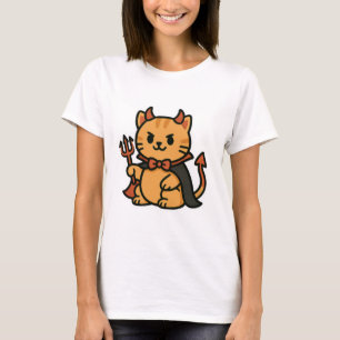 Camiseta Gato de Gato de Halloween