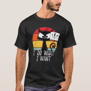 Camiseta Gato de Gato de Vintagem Bonita, Gato Retro, faço
