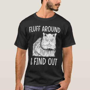 Camiseta Gato De Gato Humor Adulto Fluxando E Descobrindo