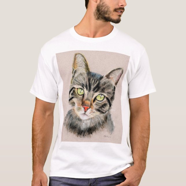 Camiseta Gato de gato malhado (Frente)