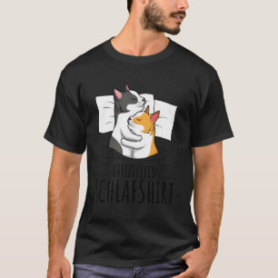 Camiseta Gato de Gato Oficiais Gato Sono